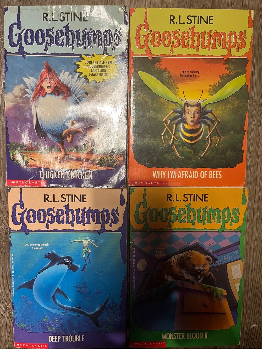 Goosebumps first edition lot of 4 collectors scary thriller chapter rare